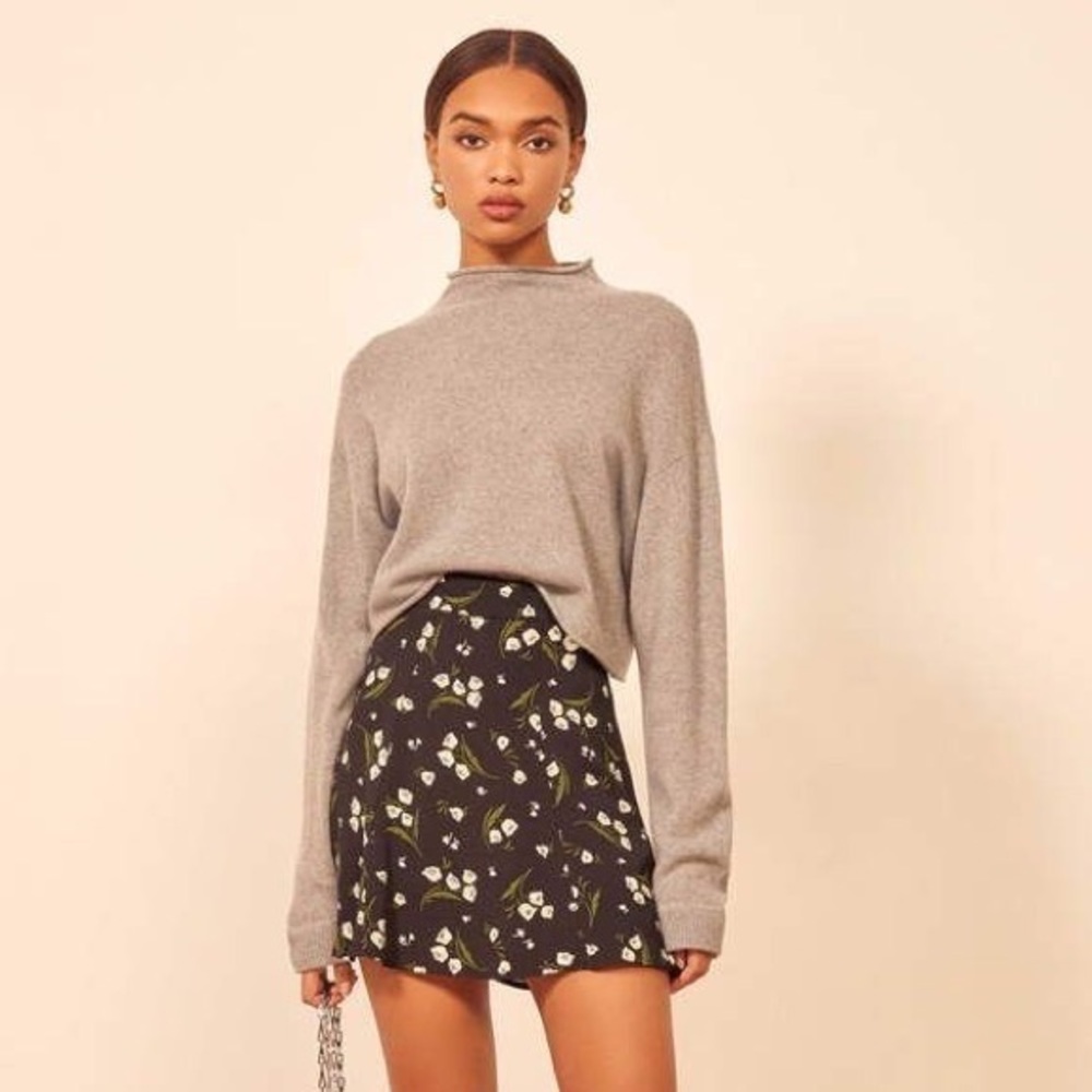 Reformation Flounce Mini Skirt in Giata